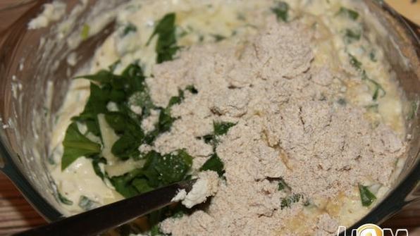 маффины из творога со шпинатом