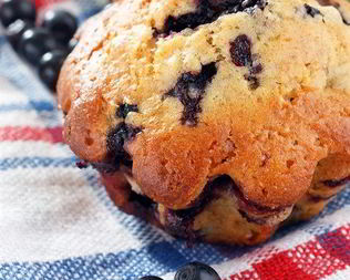 Маффины с черникой