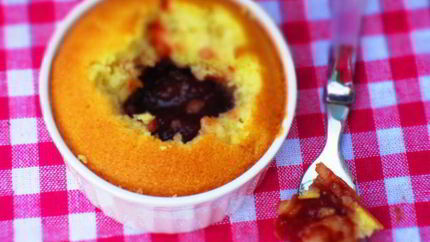 Маффины с клубничным вареньем