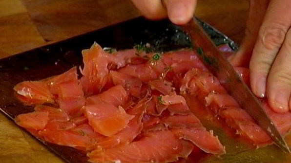 маффины с копченой семгой и укропом