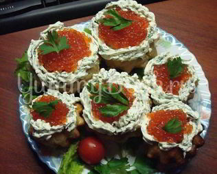 Маффины с лососем