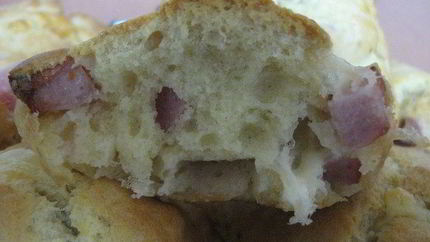 Маффины с сыром и ветчиной