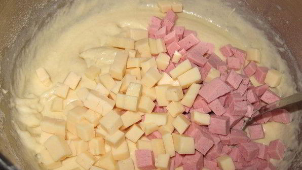 маффины с сыром и ветчиной