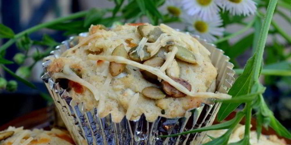 Рецепт маффинов с тремя видами сыра