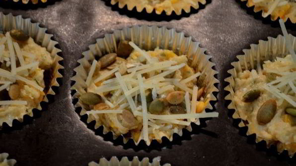 маффины с тремя видами сыра