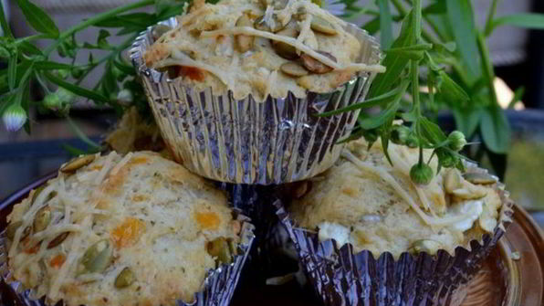 маффины с тремя видами сыра