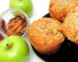 Маффины с яблоками