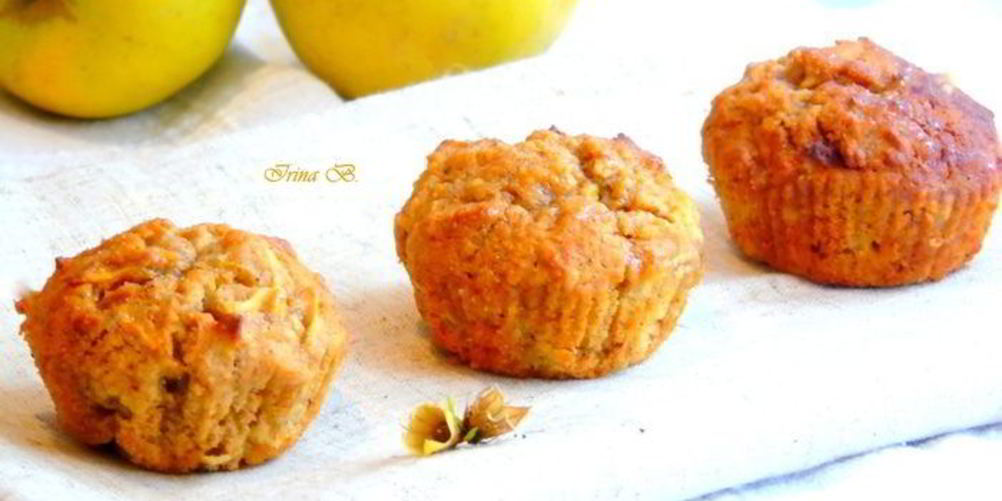 Рецепт маффинов с яблоком из цельнозерновой муки