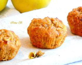 Маффины с яблоком из цельнозерновой муки