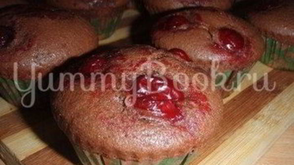 маффины шоколадно-вишневые