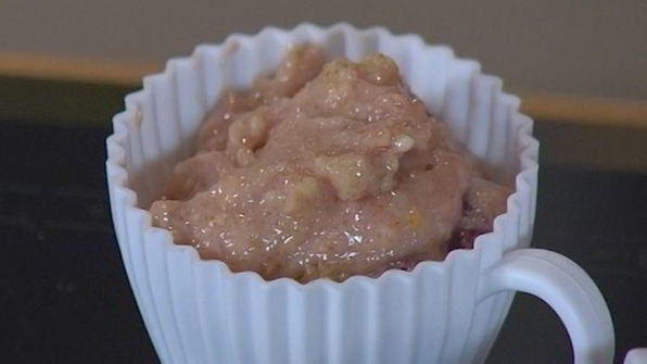 миндальные маффины с вишней