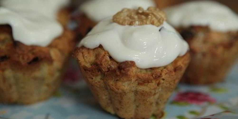 Рецепт морковных маффинов с грецкими орехами