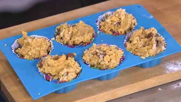 шоколадно-арахисовые маффины