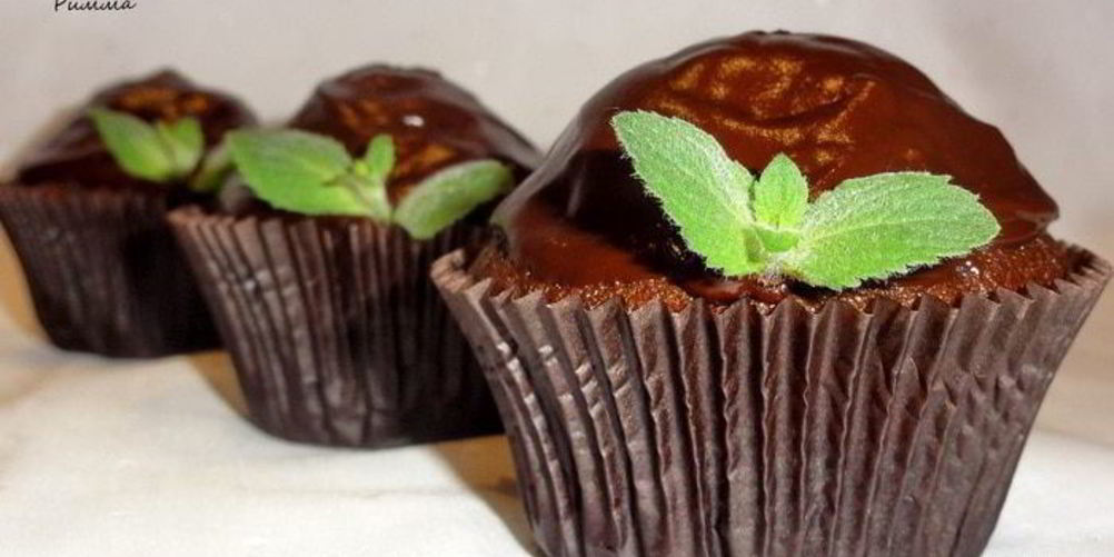 Рецепт шоколадна-мятных маффины