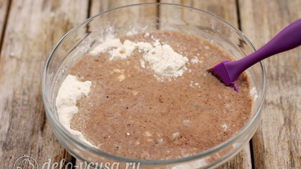 шоколадные маффины с вишней