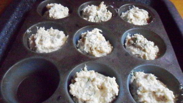 сырные маффины с зеленью