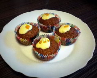 Тыквенные маффины с цитрусовой глазурью