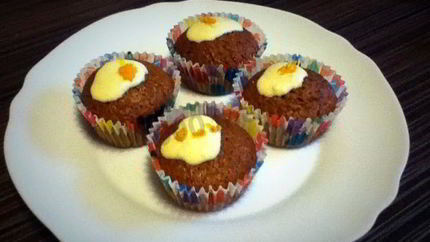 Тыквенные маффины с цитрусовой глазурью