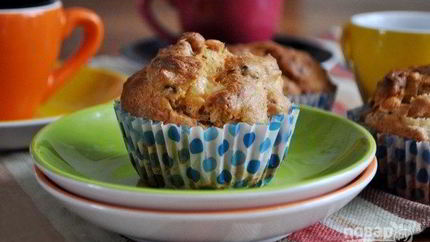 Закусочные маффины с ветчиной и сыром