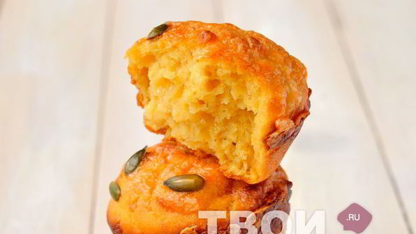 закусочные тыквенные маффины с сыром и коричневым сахаром