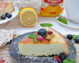 Итальянский манник с рикоттой