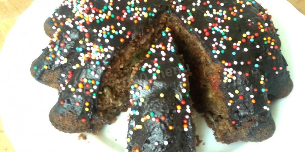 Рецепт какао-манника в глазури