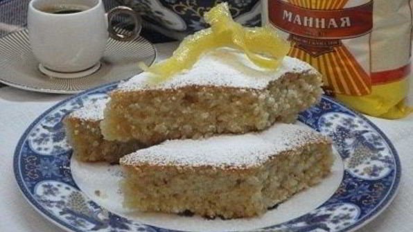 лимонно-кокосовый манник