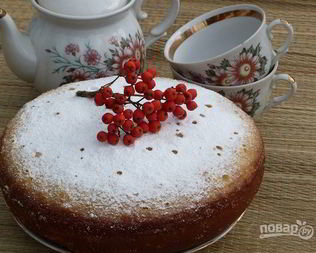 Манник на кефире с мукой