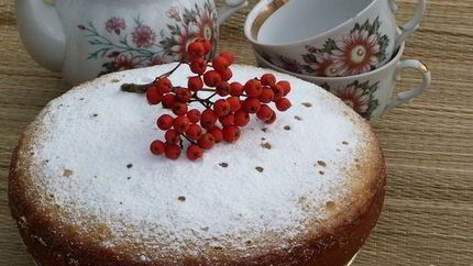 Манник на кефире с мукой