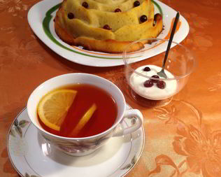 Пирог манник на кефире с добавлением масла