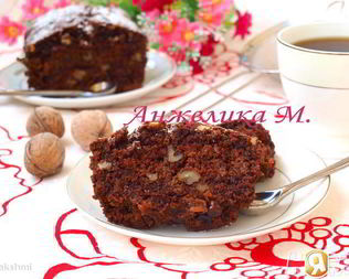 Постный шоколадный манник с изюмом