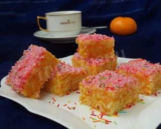 Тыквенный манник с кокосом и лимоном