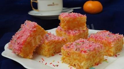 Тыквенный манник с кокосом и лимоном