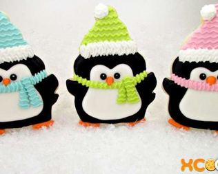 Новогодняя выпечка Пингвинята