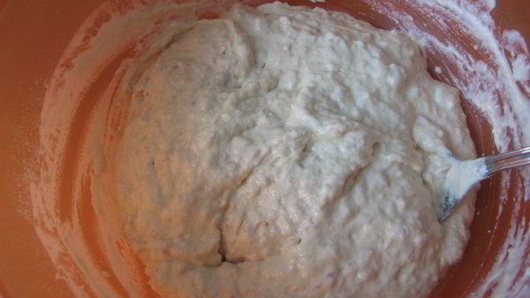 бабушкины оладьи с мясом и яблоками