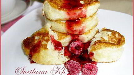 Дрожжевые оладьи на кефире