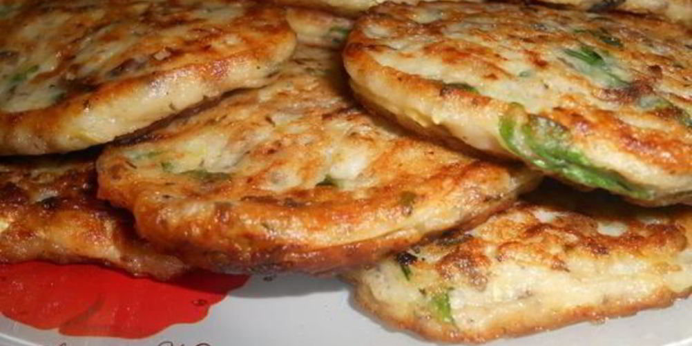 Рецепт кабачковых оладушек с грибами