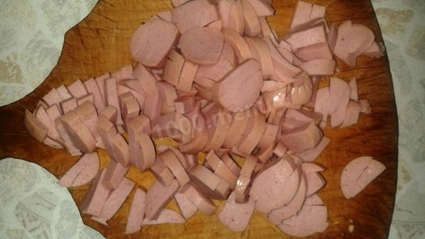 кабачковые оладьи с сосисками