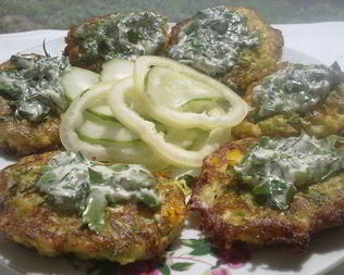 Кабачковые оладьи