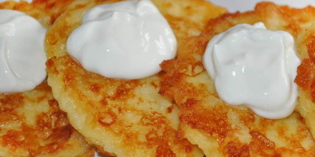 Рецепт картофельно-сырных оладьи