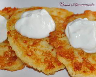 Картофельно-сырные оладьи