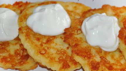 Картофельно-сырные оладьи