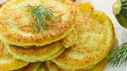 Оладьи из кабачков на кефире