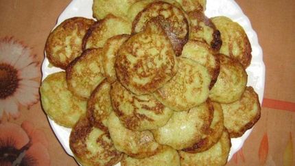 Оладьи из кабачков с творогом