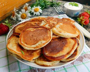 Оладьи классические на кефире