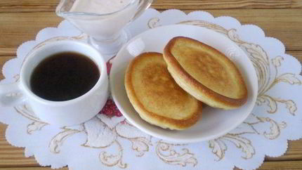 Оладьи на кефире с яйцами