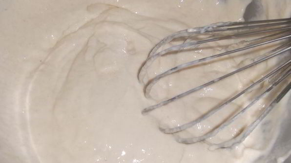 оладьи с чесноком и баклажаном