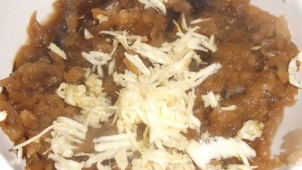 оладьи с чесноком и баклажаном