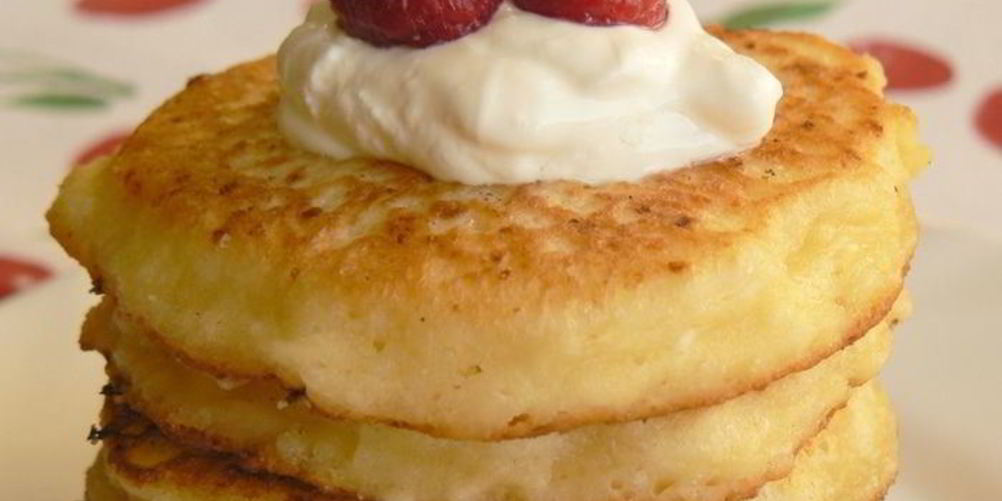 Рецепт оладий с кукурузной мукой и творогом