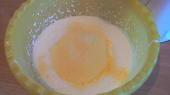 оладьи с кукурузной мукой и творогом